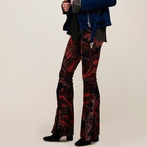 Free People Float Away Velvet Flares